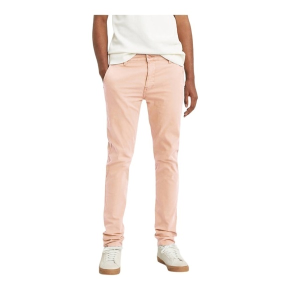 LEVI'SXX 30x36 CHINO EZ TAPER Stretch Original Style Crepe Pastel Pink NWT - Picture 1 of 8